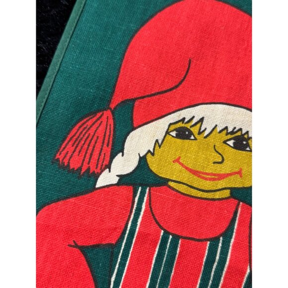 Vintage Swedish Christmas Tromte Wall Hanging With Pocket - Picture 8 of 9